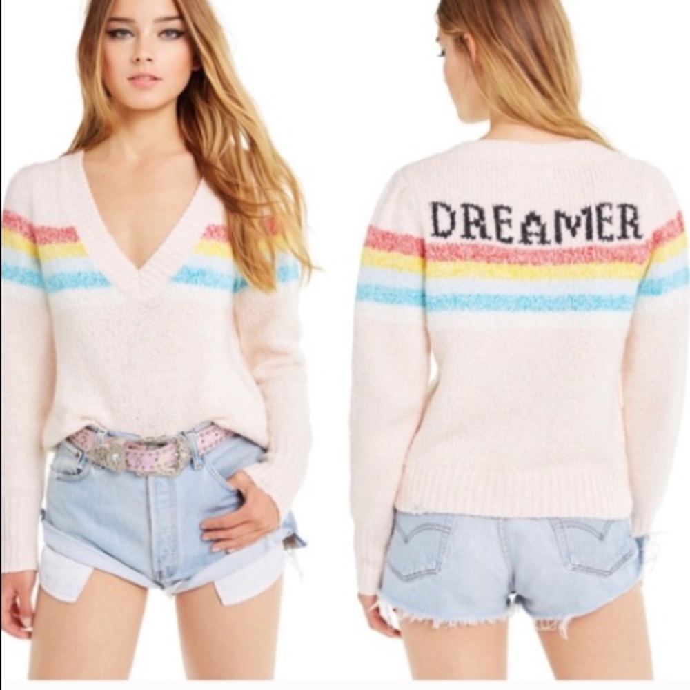 Wildfox Dreamer Rainbow Sweater